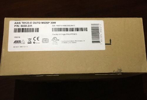 AXIS T8123 POE 30W MIDSPAN SINGLE PORT (IP CAM POWER SOURCE) NEW!!!!!