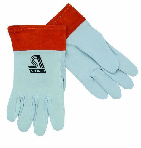 Steiner 0221s tig gloves, split deerskin unlined 2-inch cuff, small for sale