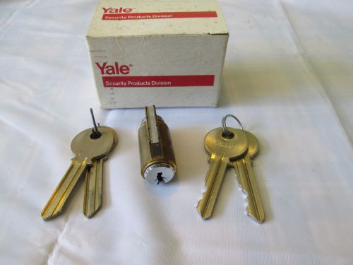 Original Yale Cylindrical Lock Cylinder 1801 x US26D x GA KWY &#034;0&#034; Bitted 2 Blank