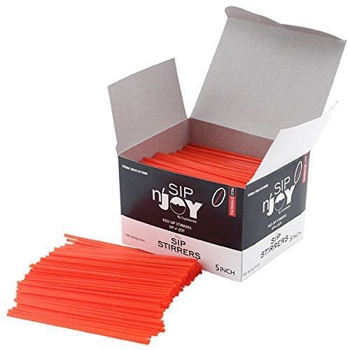 KegWorks Cocktail Drink Straws - 1000 Count - Red 5&#034;