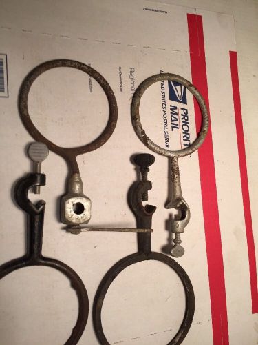 Lot 4 Assorted Lab Stand Accessory Clamps  Rings