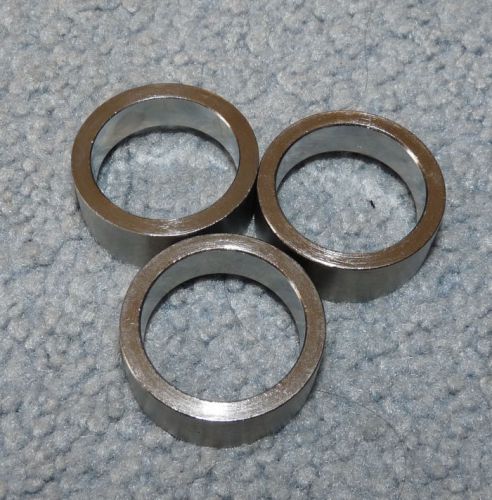 LOT of 3 Silver Tone MORTISE LOCK Slip Rings - 9/16 - Collars (LOT 641)