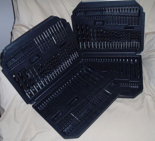 208 Drill bits in carrying cases