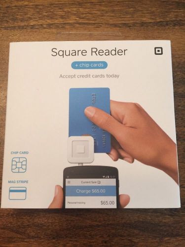 New SQUARE READER Credit Card Reader Magnetic Strip &amp; Chip Credit Cards Sealed