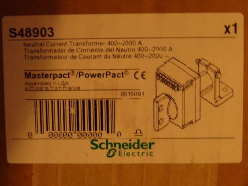 Schneider/ Square D S48903 400 - 2000 A neutral Current Transformer w/NCT wiring