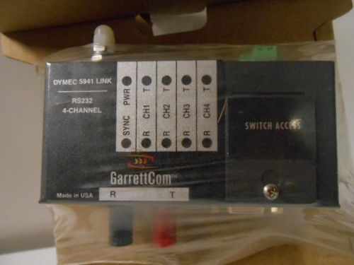 NOS GARRETTCOM DYMEC 5941 LINK MULTI CHANNEL LINK SWITCH RS232, 5941D1HRTR