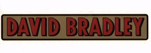 David Bradley Decal 8 3/4 x 1 5/8 Gas Engine Motor Hit &amp; Miss Flywheel Antique