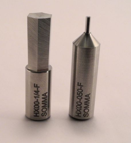 Broach bit internal hex .050 to 1/4&#034; 1.5 to 6.0mm rotary 1.250 long 8 mm shank for sale