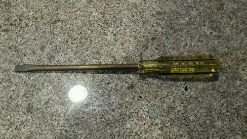 AMPCO SAFETY TOOLS S-50 STANDARD TIP SCREWDRIVER -8&#034; Non Sparking