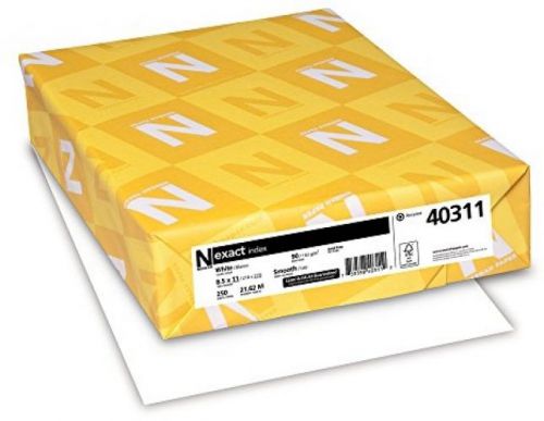 Neenah Exact Index, 250 Sheets, 90 Lb, 8.5 X 11 Inches, White, 94 Brightness