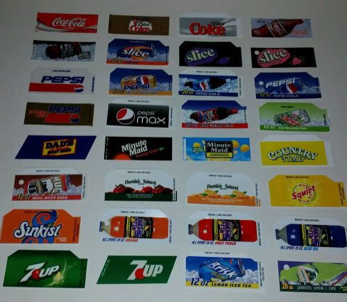 32 coke and Pepsi variety pack vending machine labels - small