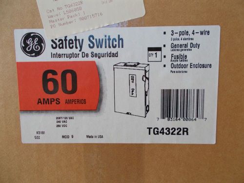 general electric TG4322R 3p4w 60a fusible raintight disc