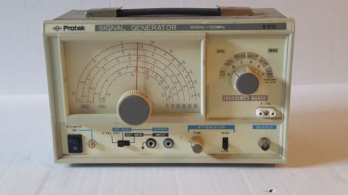 Protek signal generator b-813 (100khz - 150mhz) not tested no adapter for sale