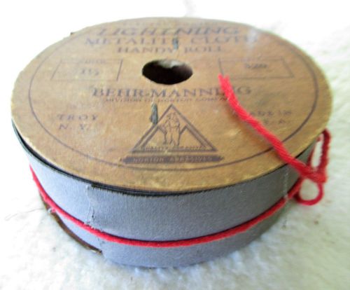 VINTAGE ROLL OF &#034;LIGHTNING&#034; METALITE CLOTH=BEHR MANNING = ELECTRO COATED=APPROX.