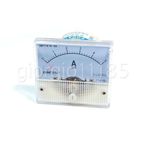 2 pcs New Analog AMP Panel Meter Gauge DC 0~5A 85C1