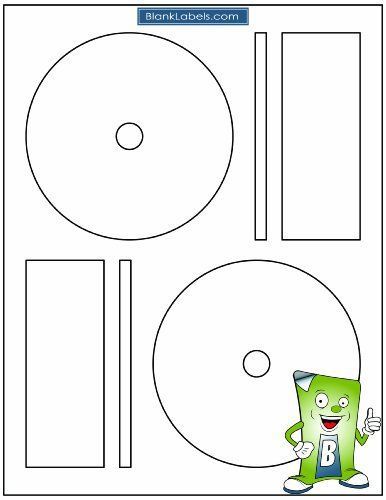 Memorex Compatible Full Face CD  DVD Labels Blank Br . Small Center Style. k