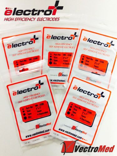 ELECTRO PLUS TENS Electrode Pads HIGH EFFICIENCY SELF ADHESIVE  Pack of 20 NEW