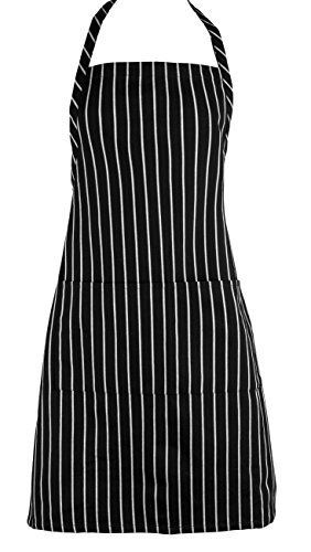 Bellemain professional chef&#039;s bib apron with pockets - classic chalk stripe - for sale