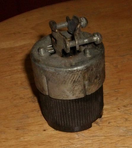 Hubbell TWIST LOCK 125V 250V FEMALE VINTAGE 125 V 250 V PLUG CONNECTOR END