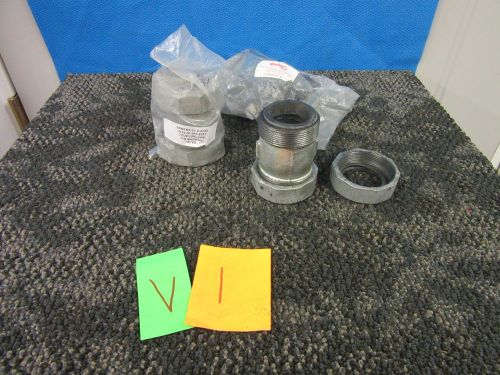 2 clampette pipe compression conduit repair fitting coupling 1 1/4&#034; seal new for sale