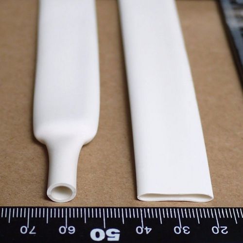?12mm Adhesive Lined 4:1 White Heatshrink Heat Shrink Tubing 1M Tube Sleeve