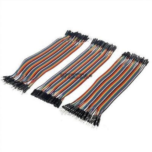120pcs dupont wire female to female + male to male + male to female jumper cable