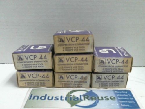 NIB LOT Of 7 ANDERSON ELECTRIC VCP-44 Compression Connector VCP44