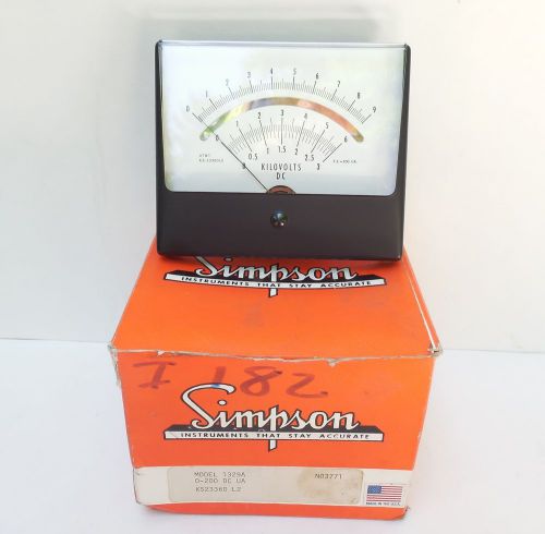 Simpson Meter Kilovolts DC AT&amp;T Model 1329A KS23360 New NOS