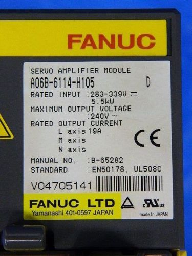 FANUC A06B-6114-H105 SERVO AMP MODULE w/ 6mo WARRANTY &amp; CORE CREDIT AVAILABLE!