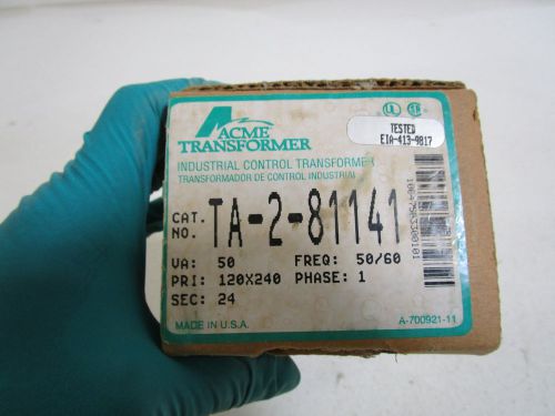 ACME ELECTRIC TRANSFORMER TA-2-81141 *NEW IN BOX*