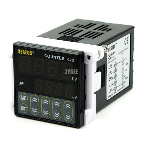 4 Digital Preset Scale Counter Digital Counter Meter C2S-V-24 SSR Output 12-24V