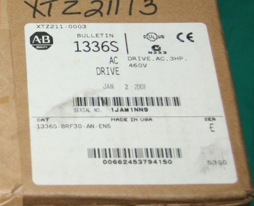 Allen Bradley 1336S-BRF30-AN-EN5 AC drive 3hp 1336 plus
