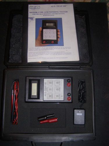 ALL-TEST III  METER MOTOR COIL AND WINDING TESTER