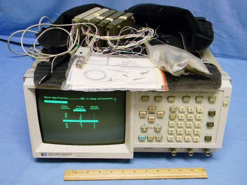 HP Agilent 1631D Logic Analyzer w/Four Probe Pods, Lead Sets and Grabbers