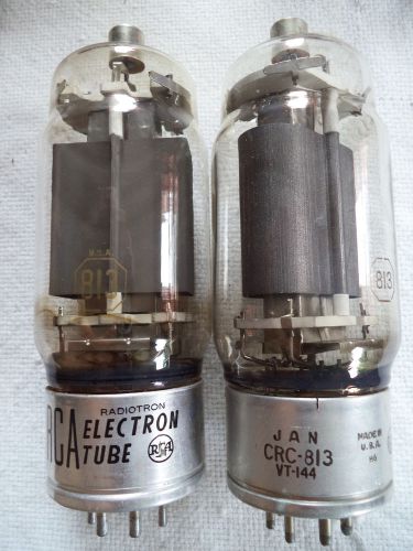 (2) used rca 813 power tube for amplifier, oscillator, or modulator n/r for sale
