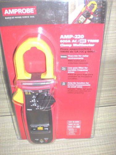 Amprobe amp-220 clamp meter 600a 1-3/8in jaw capacity for sale