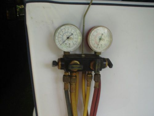 Imperial 4 valve manifold set for checking levals of fluids etc for sale
