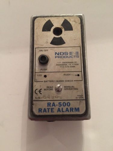 NDS Products RA-500 Personal Rate Alarm Radiography Protection Radiation