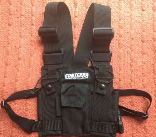 Conterra Technical Systems Adjustable Chest Radio Harness 3 Compartment