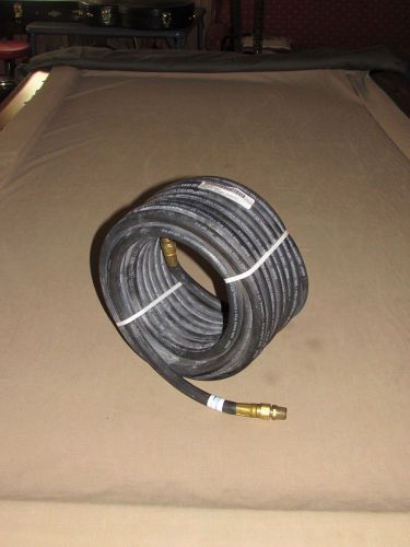 Bullard rubber sand blast air hose 200 psi 21/32 od  brass fittings 65 ft u.s.a for sale