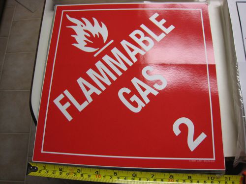 Lot of 10 ind. DOT warning Stickers 10 3/4&#034; X 10 3/4&#034;  U-LINE S-1829V FLAMMABLE
