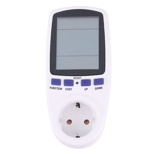Eu plug energy meter watt volt voltage electricity monitor analyzer power ww for sale