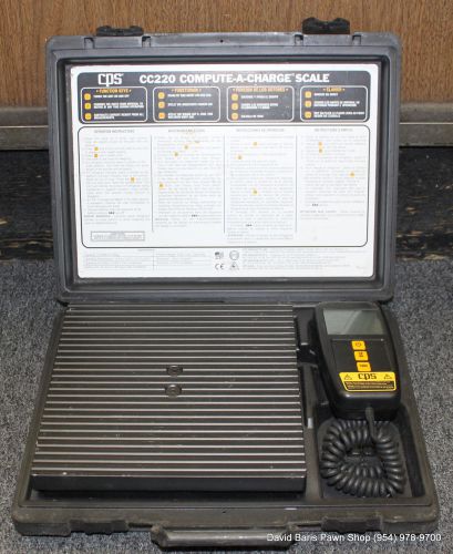 Cps cc220 compute-a-charge high capacity digital refrigerant scale for sale