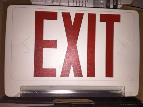 Tcp red all led exit sign &amp; emergency light pipe combolp lightpipe ledpcufrwrc for sale