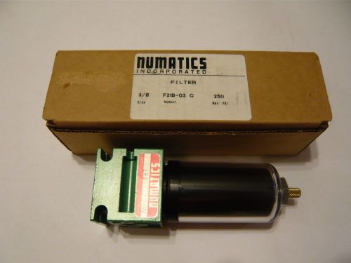 Numatics F21B-03C Pneumatic Filter 3/8&#034; NPT 250 PSI