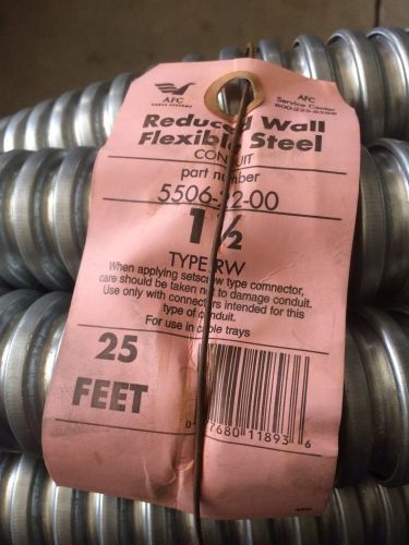 AFC 5506-22-00 1 1/2 &#034; Reduced Wall Steel Flexible Metal Conduit 1 1/2&#034; - 25ft Roll