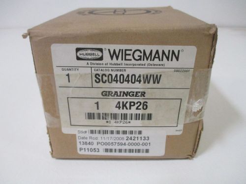 WIEGMANN SC040404WW ENCLOSURE *NEW IN A BOX*