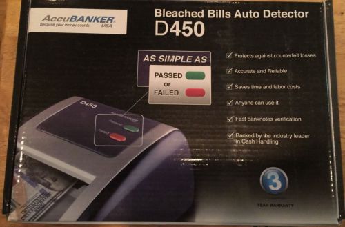 AccuBANKER D450 Bleached Bills Auto Detector Red Color
