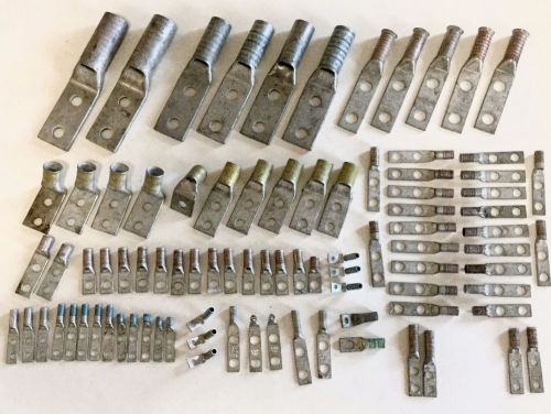 89 assorted burndy and t&amp;b~thomas &amp; betts compression lugs/connectors for sale