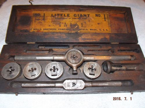 Wells Brother Little Giant Tap and Die Set Vintage